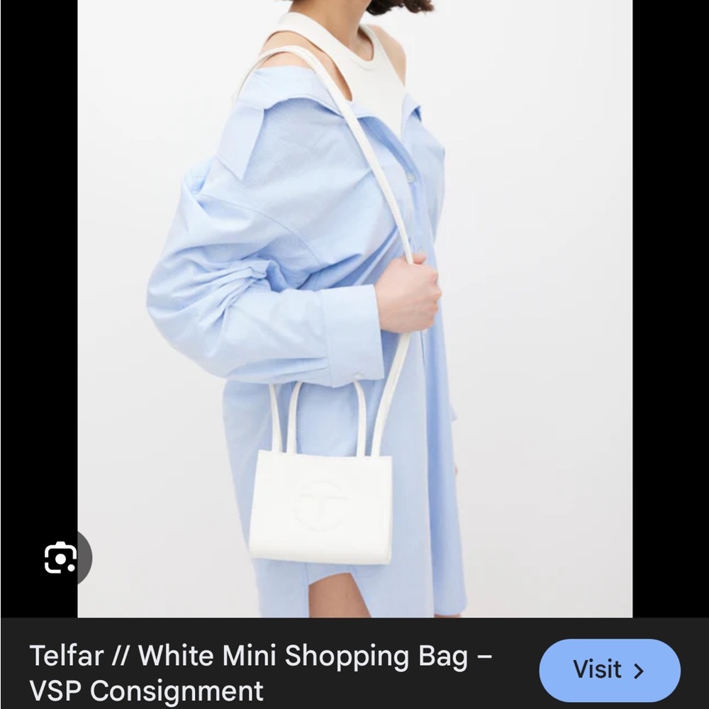 White Telfar Bag Small BWNT Never Worn - Picture 8 of 8